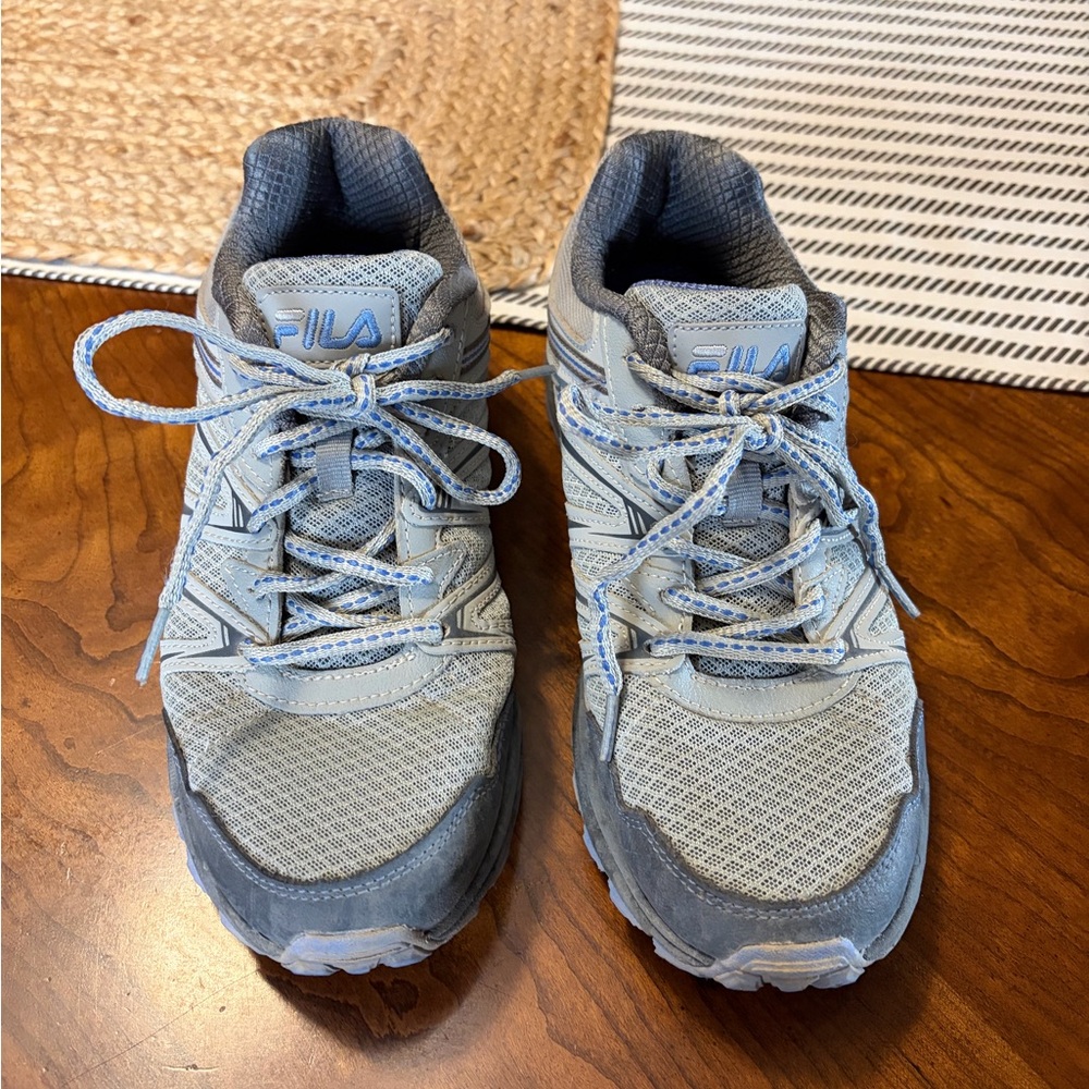 Fila Light Blue and Gray Women's Athletic Sneakers